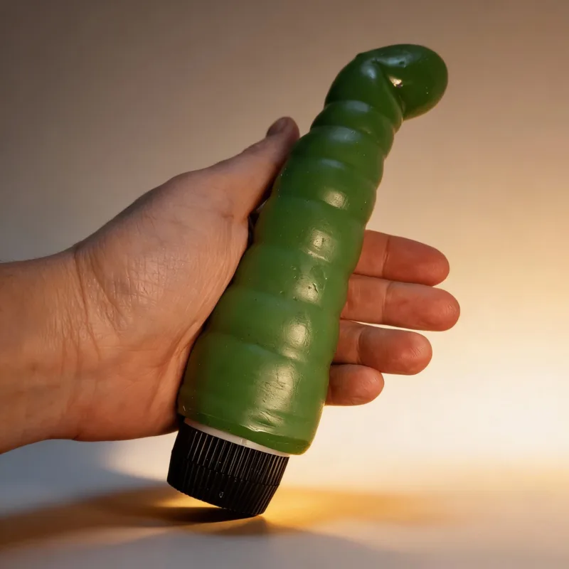 Vibrador Consolador Dinolino verde