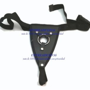 Arnes Pene Reforzado Cuero Cintura Anal Doble Peneatracion