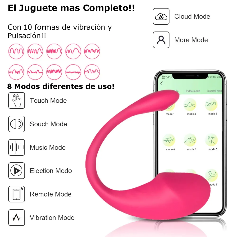 Vibrador Huevo Bala Inalámbrico Remoto Control Celular App - Bluethoot - Imagen 8