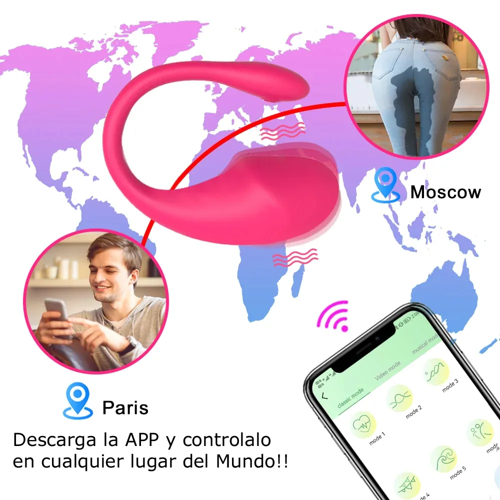 Vibrador Huevo Bala Inalámbrico Remoto Control Celular App - Bluethoot - Imagen 10