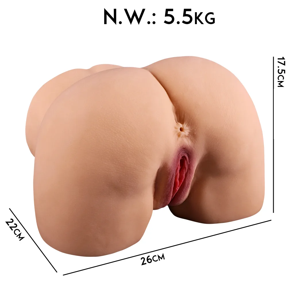 Masturbador Cola y Vagina de silicona 26 x 22 - Imagen 2