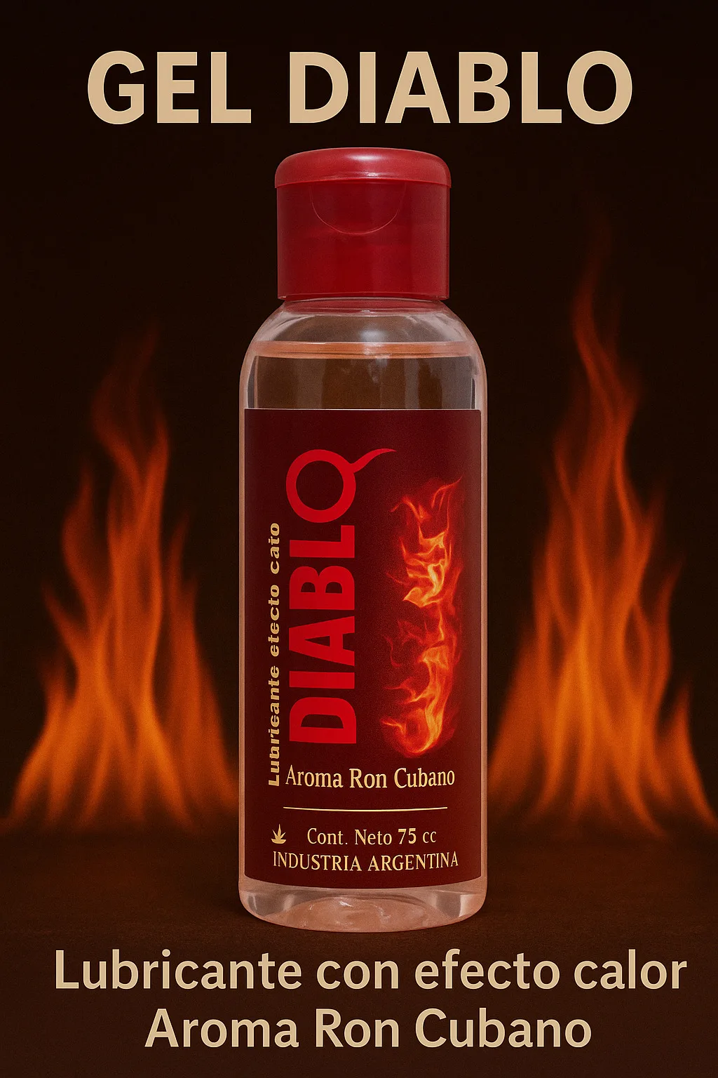 Lubricante Efecto Calor "Diablo" Masajes - FYL: imagen 3